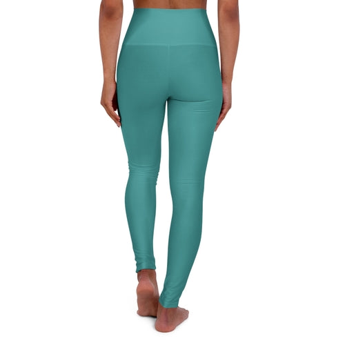 Womens High-waist Fitness Legging Yoga Pants - Teal Green