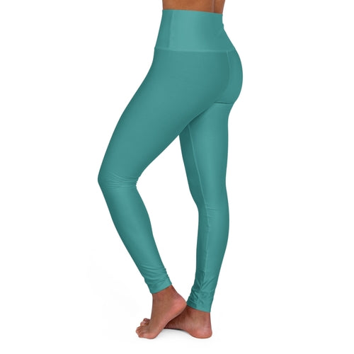 Womens High-waist Fitness Legging Yoga Pants - Teal Green