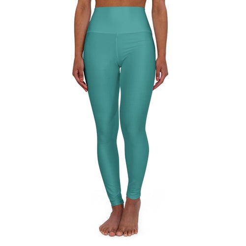 Womens High-waist Fitness Legging Yoga Pants - Teal Green