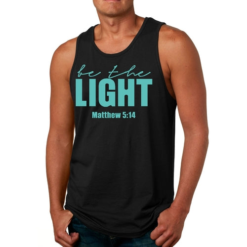 Mens Fitness Tank Top Graphic T-shirt be the Light Print