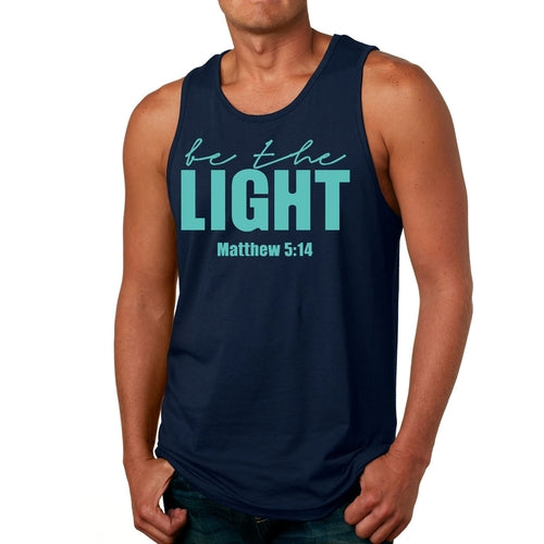 Mens Fitness Tank Top Graphic T-shirt be the Light Print