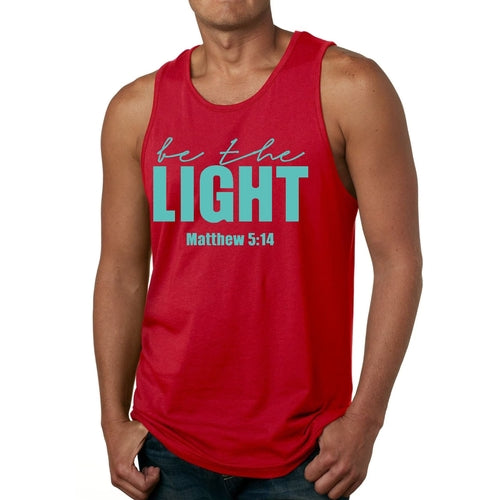 Mens Fitness Tank Top Graphic T-shirt be the Light Print
