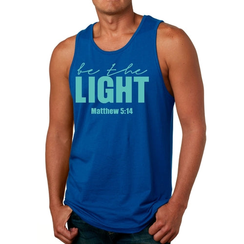 Mens Fitness Tank Top Graphic T-shirt be the Light Print