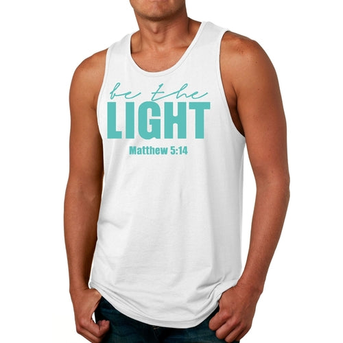 Mens Fitness Tank Top Graphic T-shirt be the Light Print