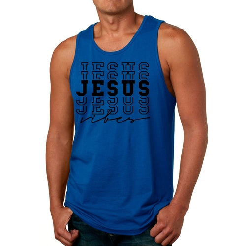 Mens Fitness Tank Top Graphic T-shirt Jesus Vibes