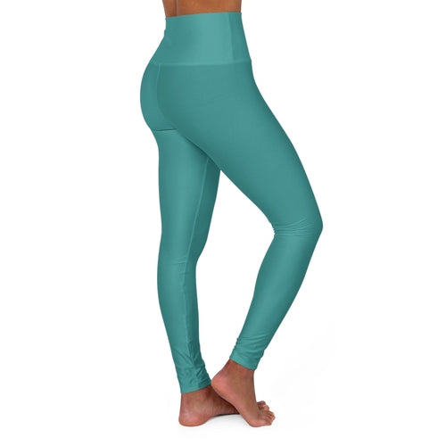 Womens High-waist Fitness Legging Yoga Pants - Teal Green
